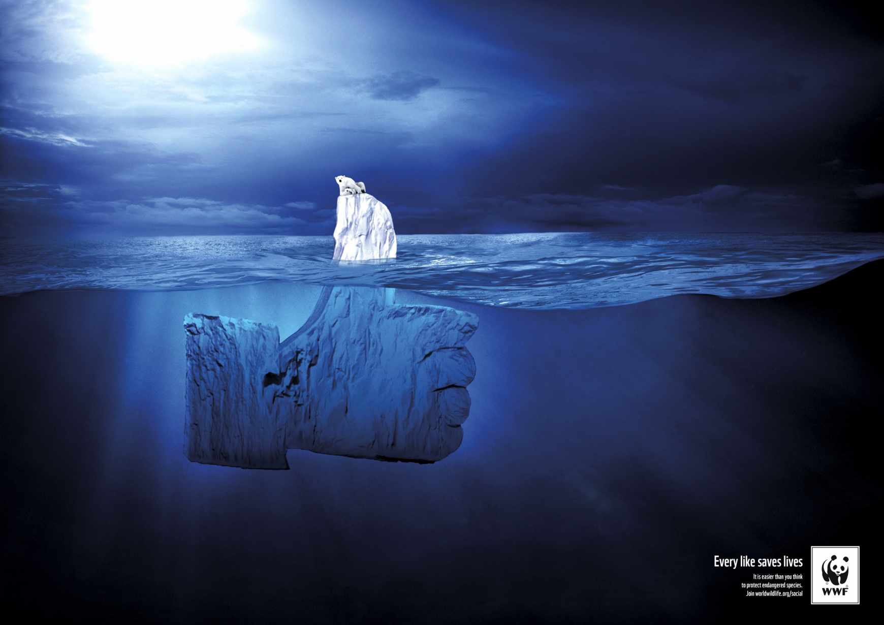世界自然基金會(huì)WWF拯救北極熊創(chuàng)意平面廣告設(shè)計(jì)-支持篇 世界自然基金會(huì)WWF拯救北極熊創(chuàng)意平面廣告設(shè)計(jì)-支持篇