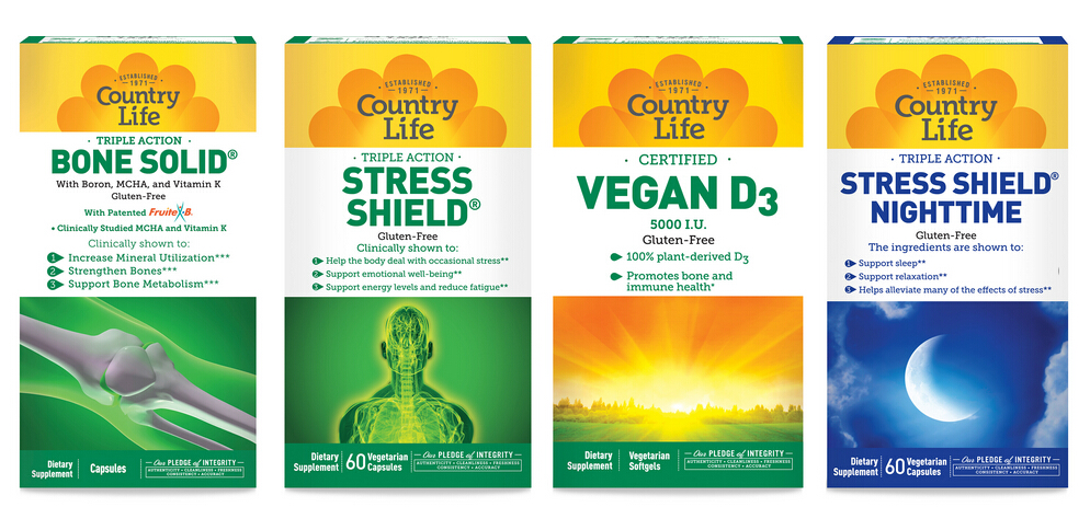 上海包裝設計公司推薦：Country Life 營養(yǎng)補充劑維生素鈣片保健品包裝設計4-外盒包裝設計