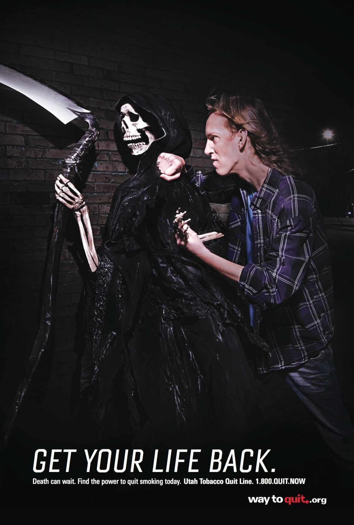 上海廣告設(shè)計(jì)公司分享-Utah戒煙公益平面廣告創(chuàng)意設(shè)計(jì)骷髏篇1