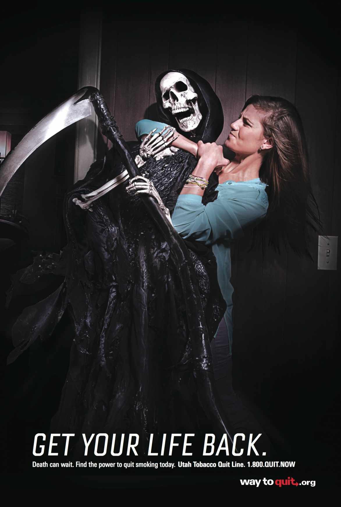上海廣告設(shè)計(jì)公司分享-Utah戒煙公益平面廣告創(chuàng)意設(shè)計(jì)骷髏篇3