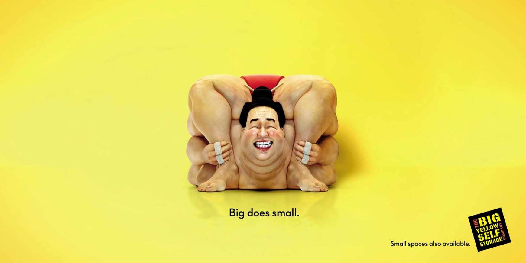 英國 Big Yellow Storage 自我倉儲公司平面廣告創(chuàng)意設(shè)計1相撲篇平面廣告 英國 Big Yellow Storage 自我倉儲公司平面廣告創(chuàng)意設(shè)計1相撲篇平面廣告
