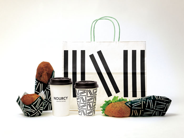 Nourcy 餐廳品牌形象設(shè)計(jì)空間SI設(shè)計(jì)8-袋子設(shè)計(jì)