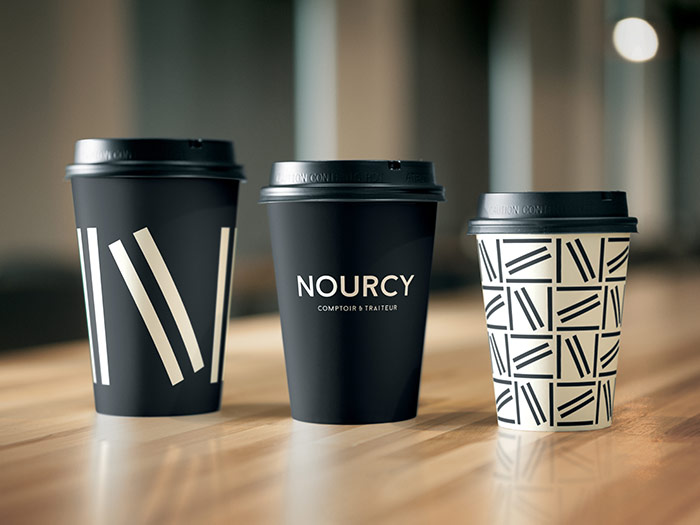 Nourcy 餐廳品牌形象設(shè)計(jì)空間SI設(shè)計(jì)10-飲料杯設(shè)計(jì)