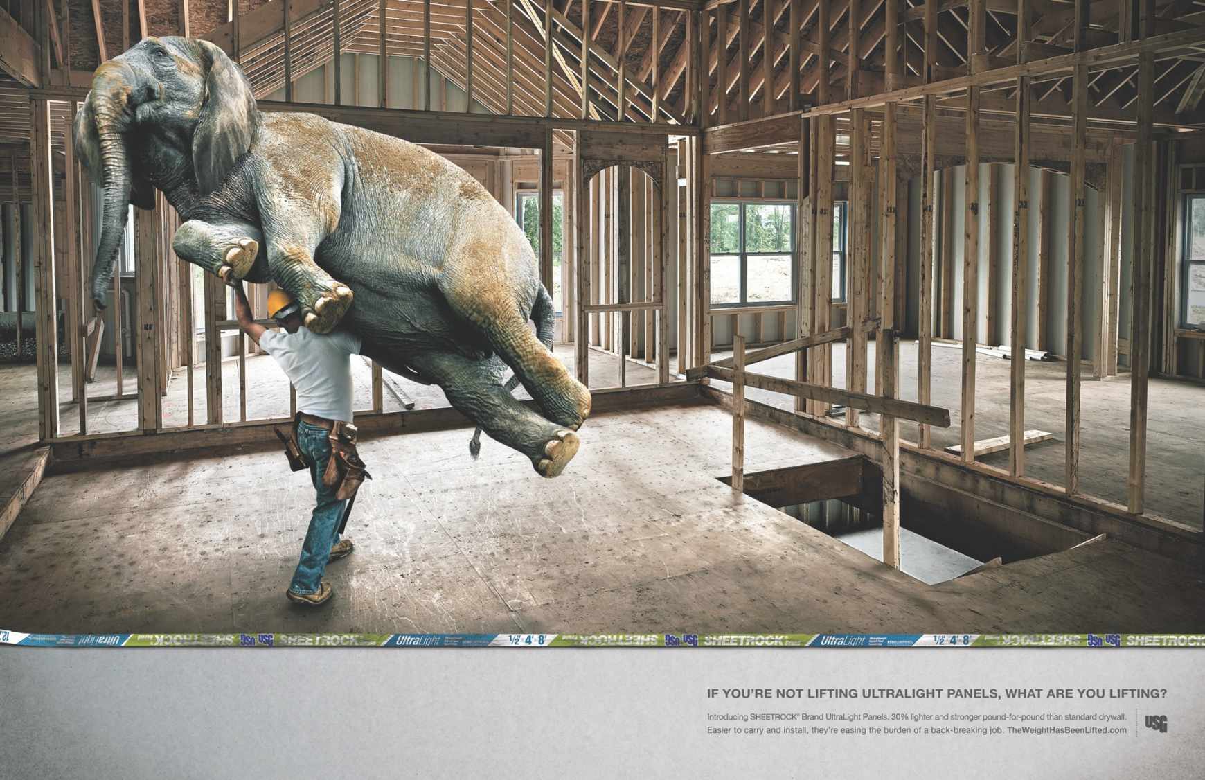 尚略廣告設計公司分享 USG 建筑材料公司平面廣告創(chuàng)意設計1