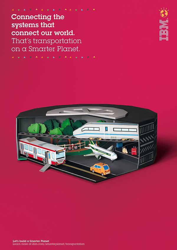 IBM 改善商業(yè)平面創(chuàng)意廣告海報設(shè)計交通篇-上海廣告設(shè)計公司國外廣告欣賞6