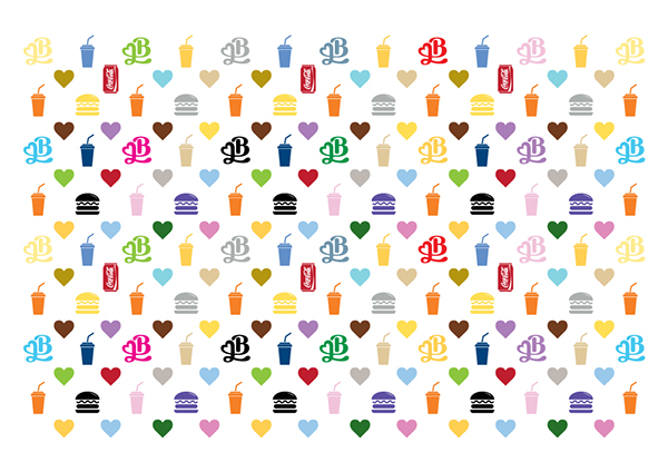 Burger&Love 漢堡快餐餐廳品牌形象設(shè)計(jì)12輔助圖形設(shè)計(jì)-品牌形象底紋設(shè)計(jì)2 Burger&Love 漢堡快餐餐廳品牌形象設(shè)計(jì)12輔助圖形設(shè)計(jì)-品牌形象底紋設(shè)計(jì)2