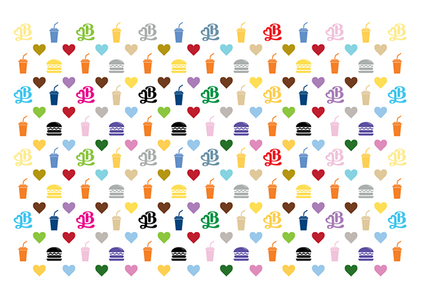 Burger&Love 漢堡快餐餐廳品牌形象設(shè)計(jì)11-輔助圖形設(shè)計(jì)-品牌形象底紋設(shè)計(jì)1 Burger&Love 漢堡快餐餐廳品牌形象設(shè)計(jì)11-輔助圖形設(shè)計(jì)-品牌形象底紋設(shè)計(jì)1