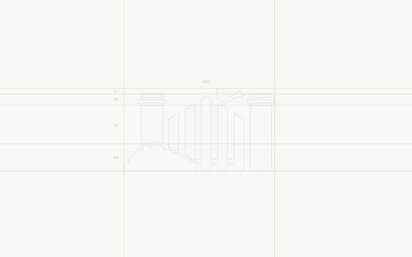 Chadwick查德威克莊園社區(qū)住宅地產(chǎn)品牌形象設(shè)計(jì)3-標(biāo)志網(wǎng)格線設(shè)計(jì)