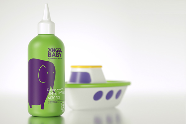 Angel Baby 嬰兒沐浴露護(hù)膚品包裝設(shè)計(jì)-上海包裝設(shè)計(jì)公司分享2
