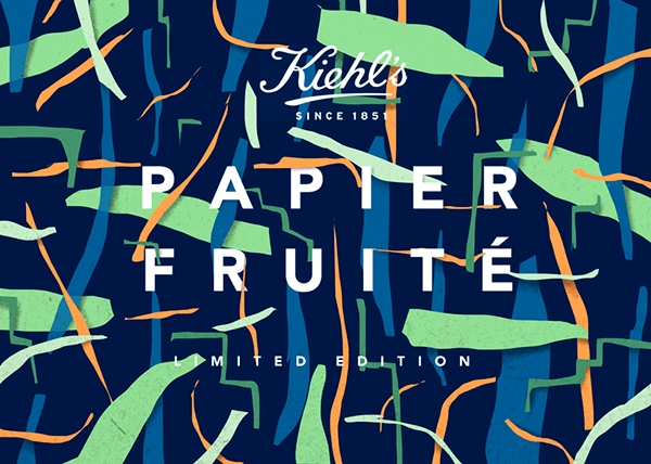 Kiehl''s 果汁飲料瓶裝筆觸藝術(shù)包裝設(shè)計(jì)-上海尚略包裝設(shè)計(jì)公司分享2-包裝標(biāo)簽底紋