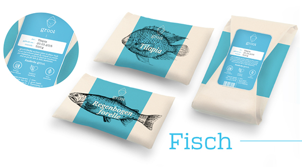 groot 有機農(nóng)場品牌形象設計-魚產(chǎn)品包裝設計