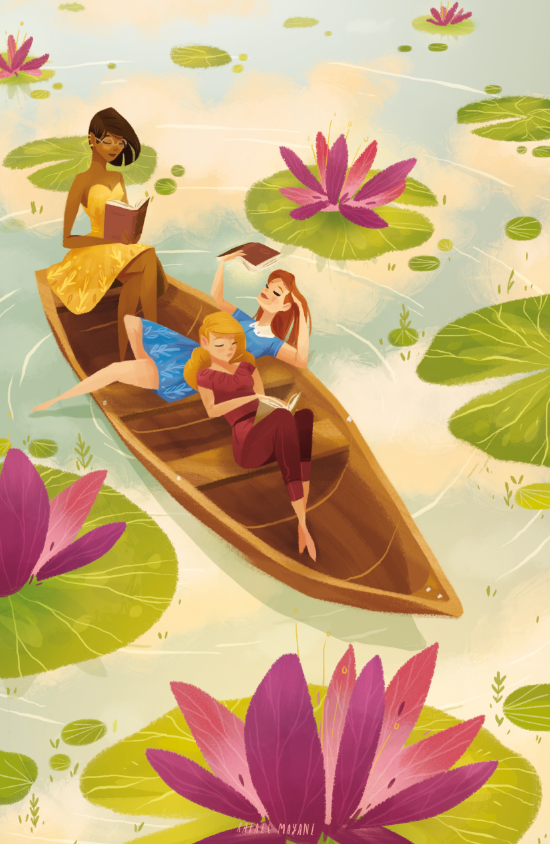 上海平面設(shè)計(jì)公司欣賞美麗時(shí)刻漂亮插畫設(shè)計(jì)1