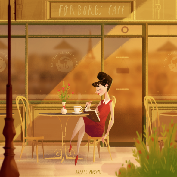 上海平面設(shè)計(jì)公司欣賞美麗時(shí)刻漂亮插畫設(shè)計(jì)3