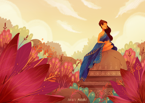 上海平面設(shè)計(jì)公司欣賞美麗時(shí)刻漂亮插畫設(shè)計(jì)4