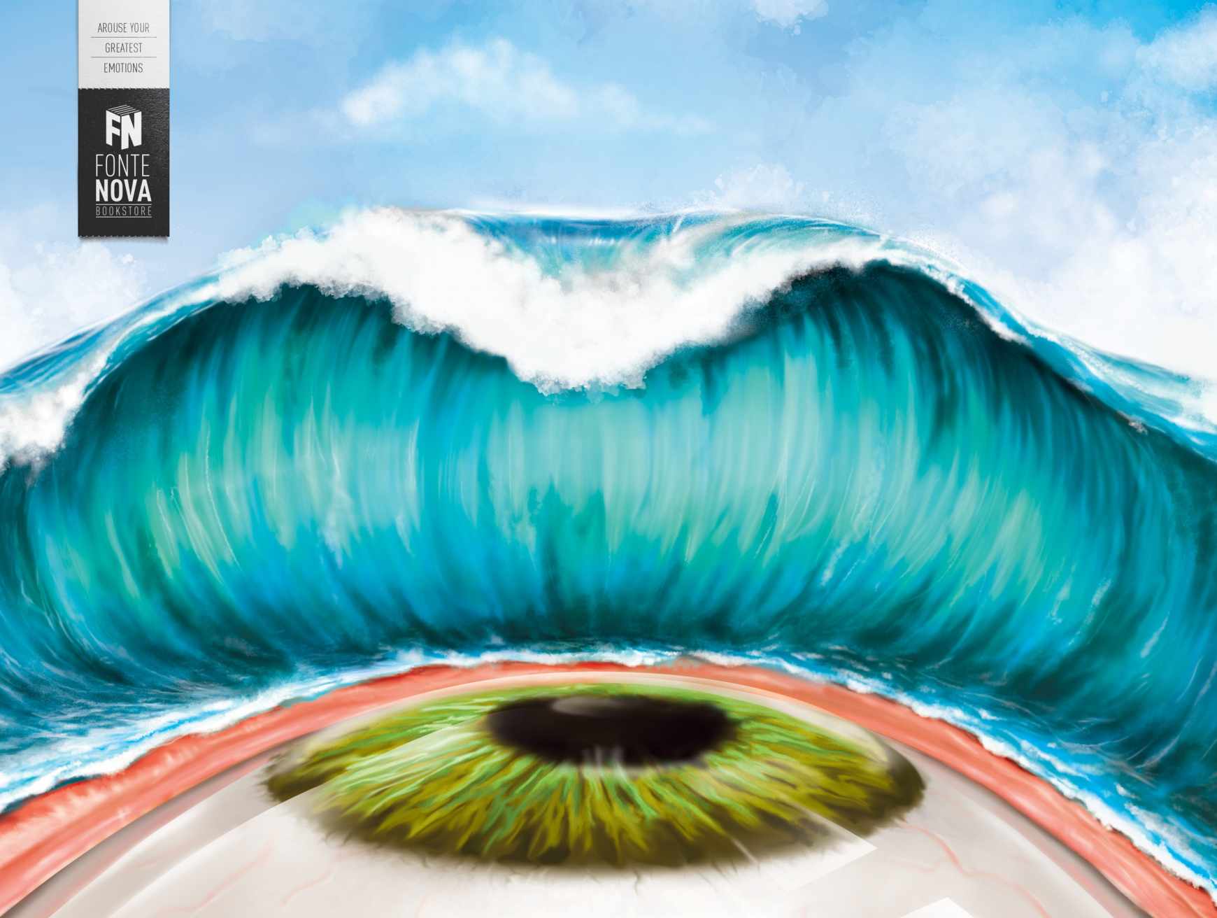 上海廣告設(shè)計公司創(chuàng)意廣告欣賞：Fonte Nova書店眼球篇創(chuàng)意平面廣告設(shè)計2
