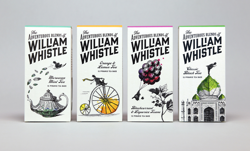 William Whistle 茶葉和咖啡品牌包裝設計1