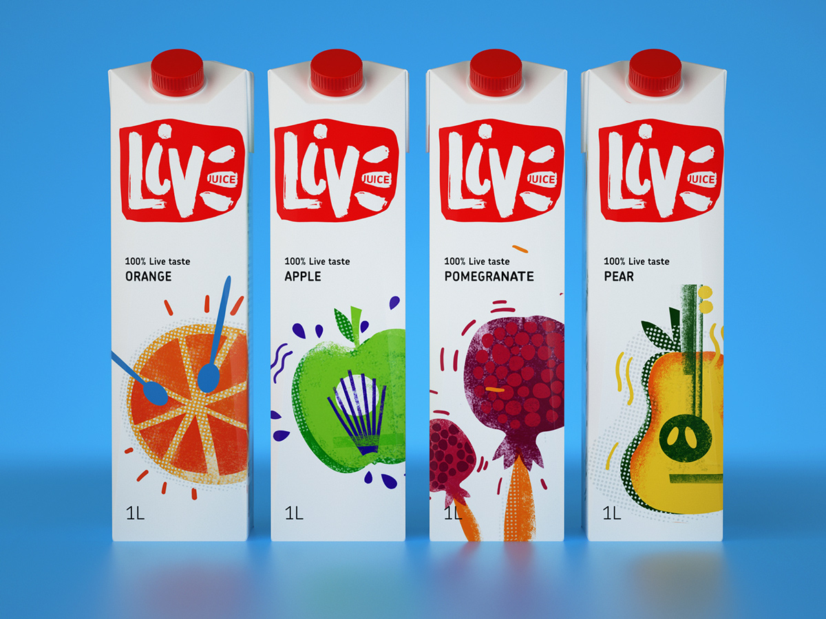 LIVE 100%純天然果汁包裝設計-上海飲料包裝設計公司包裝欣賞2 LIVE 100%純天然果汁包裝設計-上海飲料包裝設計公司包裝欣賞2