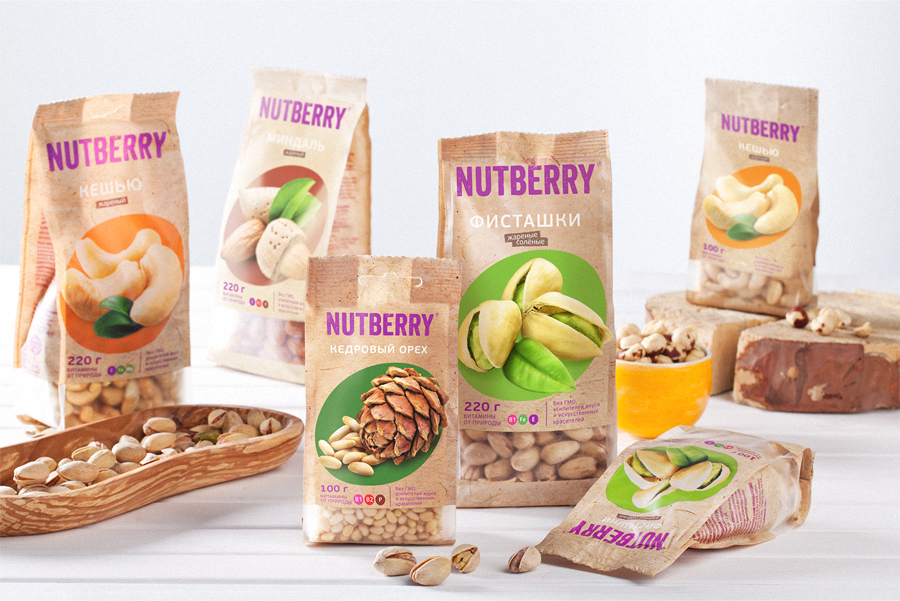 Nutberry 健康有機(jī)食品干果品牌塑造之堅(jiān)果包裝設(shè)計(jì)3