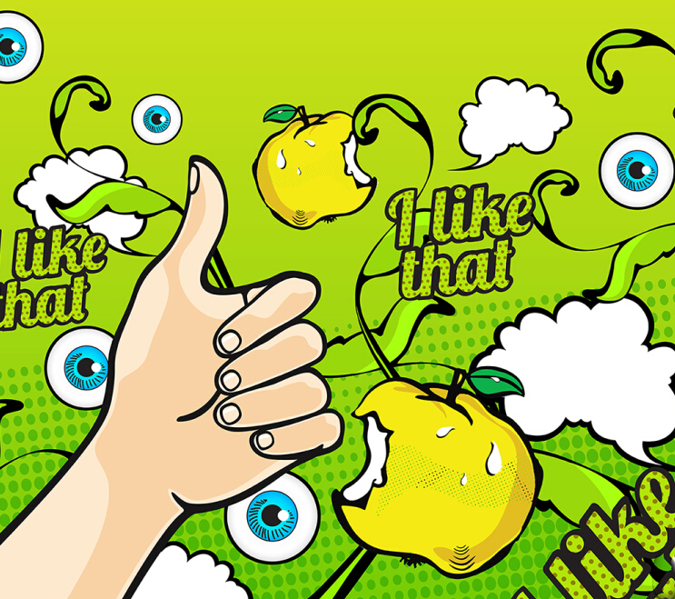 立頓蘋果冰茶易拉罐手繪插畫包裝設計-上海飲料包裝設計公司1