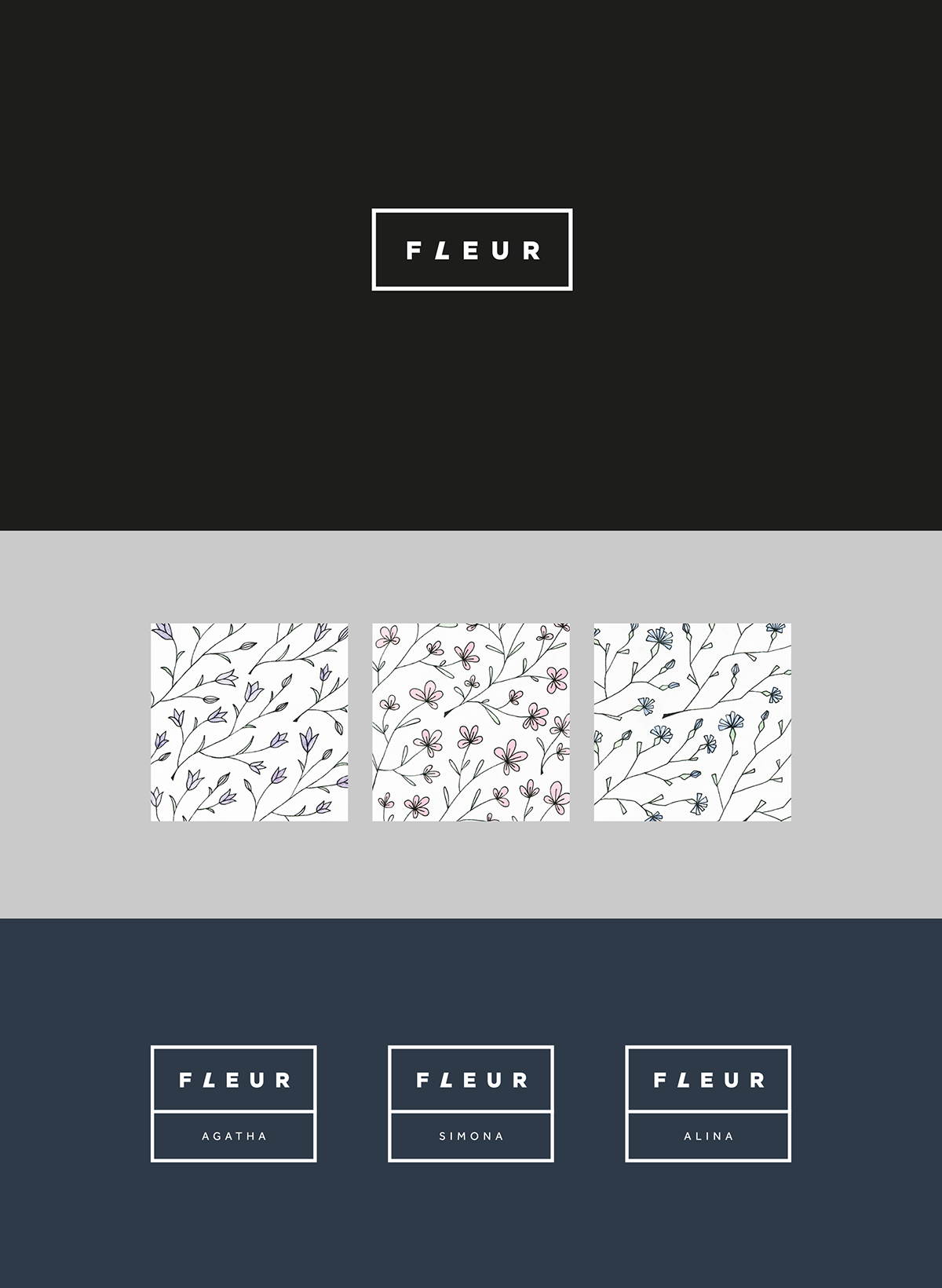 FLEUR化妝品品牌包裝設(shè)計(jì)底紋2