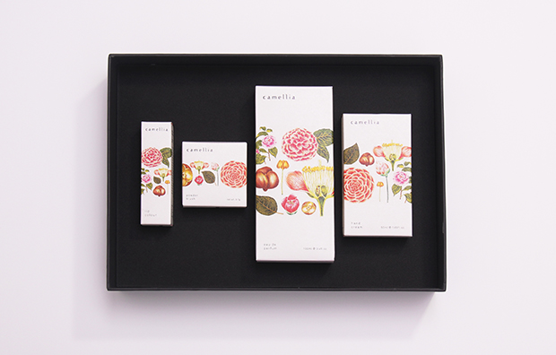 上海化妝品包裝設(shè)計(jì)公司包裝欣賞：CAMELLIA 山茶花化妝品包裝設(shè)計(jì)2