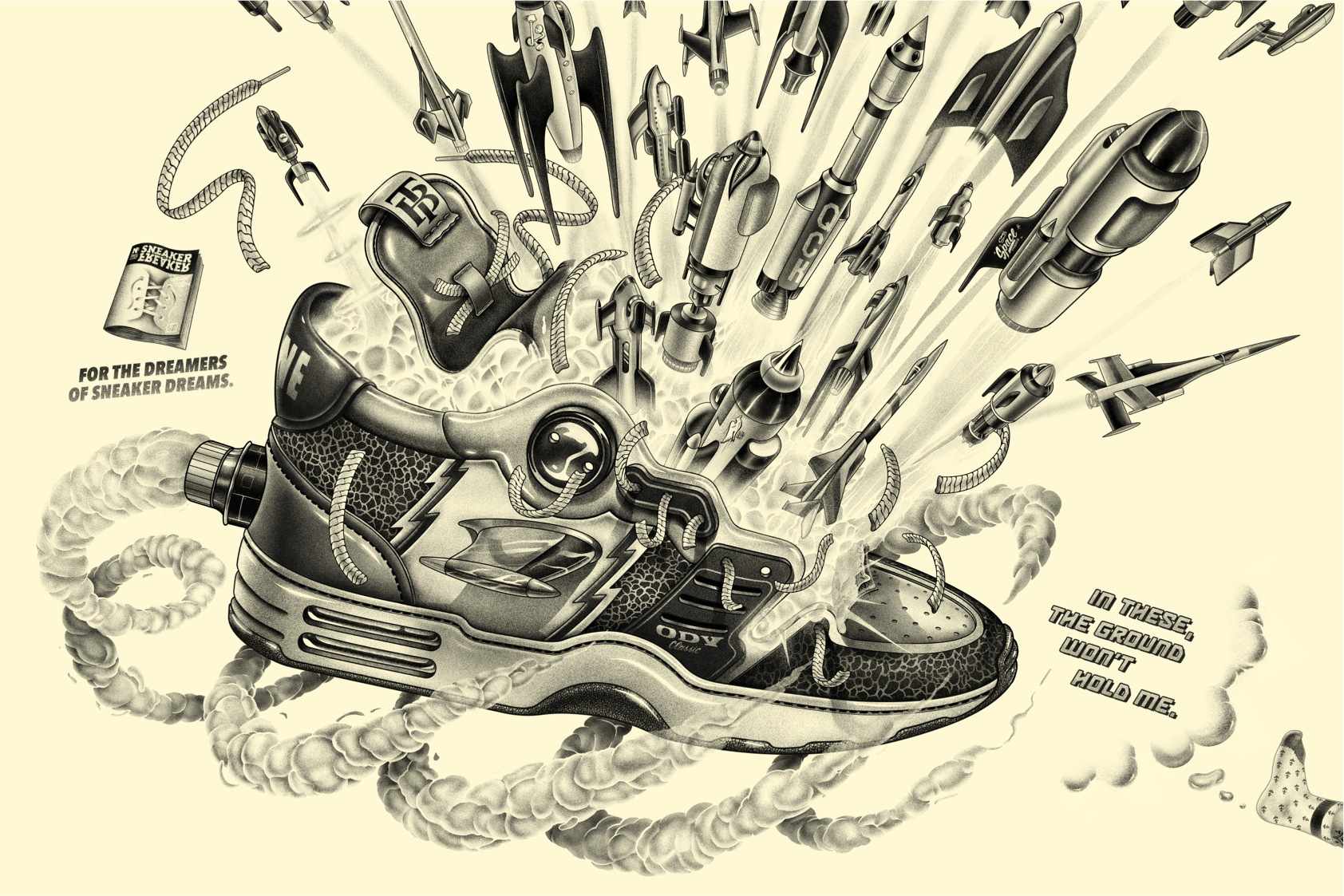 Sneaker Freaker 運(yùn)動(dòng)鞋球鞋雜志超炫超酷平面創(chuàng)意廣告設(shè)計(jì)-上海廣告設(shè)計(jì)公司廣告欣賞5