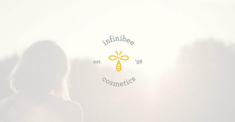 2.Infinibee 蜂蜜有機(jī)美容護(hù)膚化妝品標(biāo)志設(shè)計(jì)
