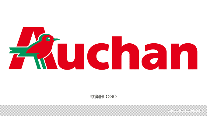 5.法國(guó)auchan歐尚超市集團(tuán)標(biāo)志更新設(shè)計(jì)-新舊logo對(duì)比