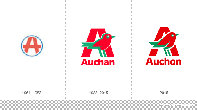 8.法國(guó)auchan歐尚超市集團(tuán)標(biāo)志更新設(shè)計(jì)