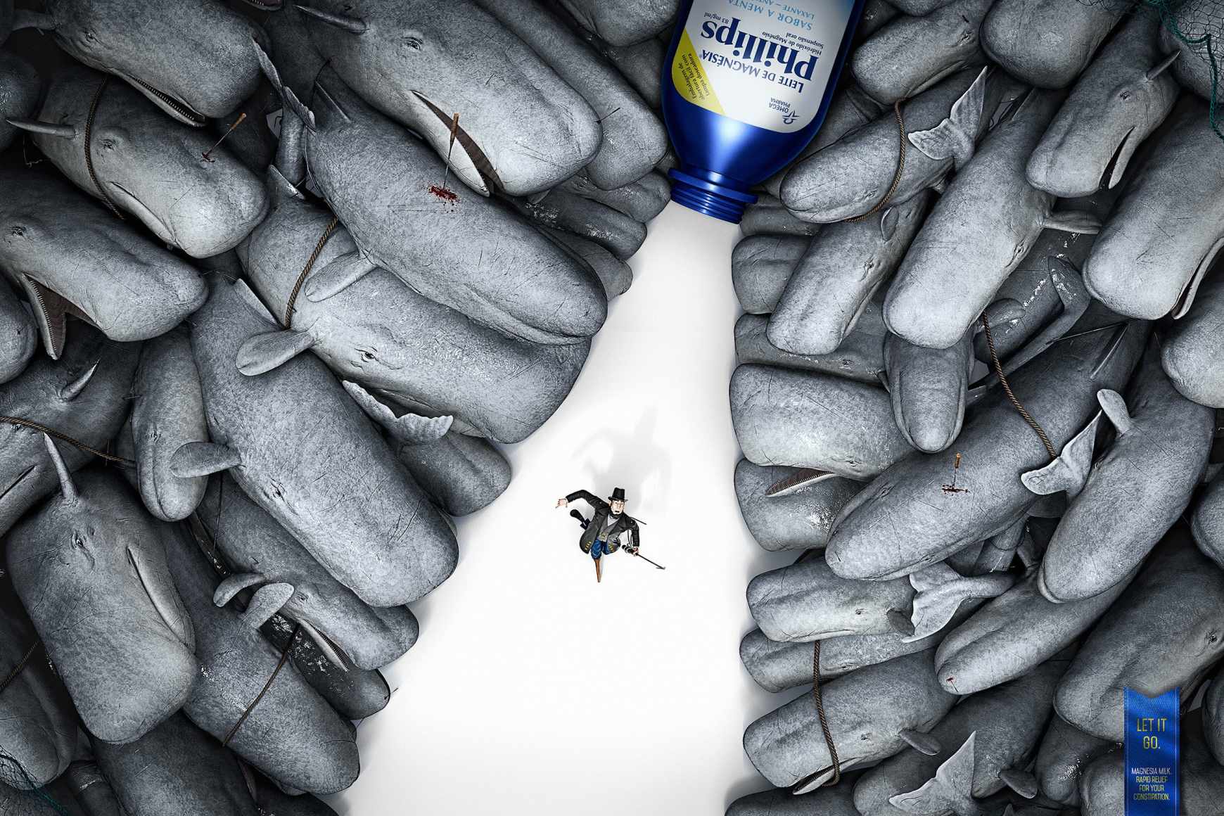 1.拜耳Phillips氧化鎂菲利普牛奶緩解便秘平面廣告創(chuàng)意設(shè)計(jì)-Ahab