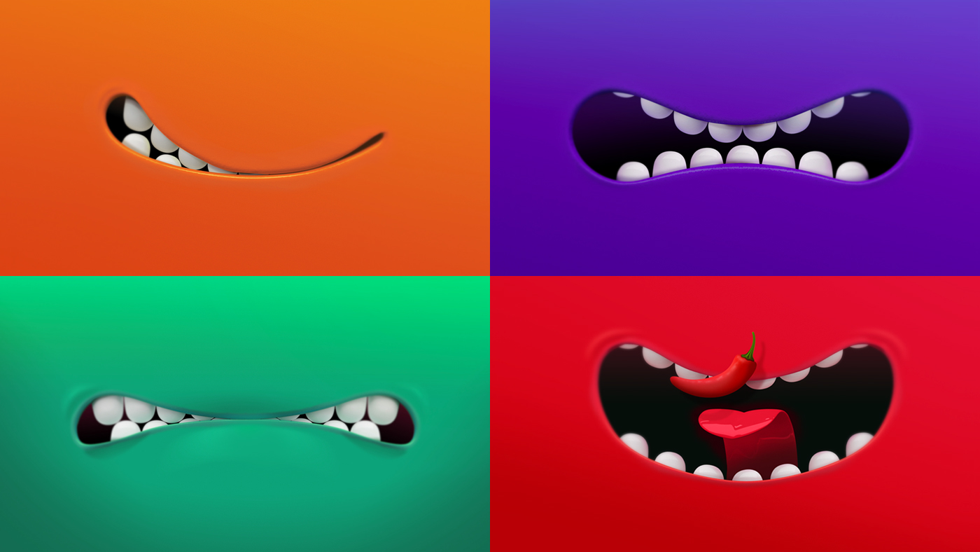 CANDY 糖果口味實驗室牙齒logo設(shè)計--配色設(shè)計 CANDY 糖果口味實驗室牙齒logo設(shè)計--配色設(shè)計