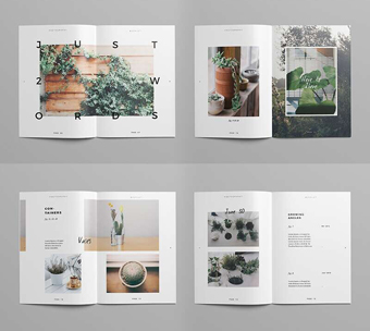 Botanic 植物園花草栽培園多圖畫冊(cè)設(shè)計(jì)版式5-畫冊(cè)內(nèi)頁設(shè)計(jì)