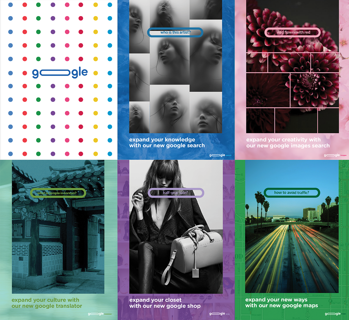 Google谷歌品牌VI形象再設(shè)計7-手機(jī)界面設(shè)計