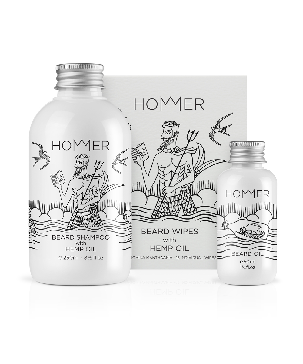 HOMMER 荷馬男士美容化妝品標(biāo)志設(shè)計(jì)包裝設(shè)計(jì)1