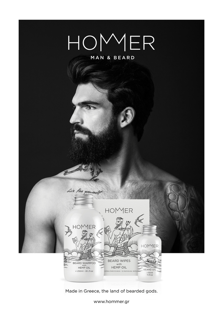 HOMMER 荷馬男士美容化妝品標(biāo)志設(shè)計(jì)包裝設(shè)計(jì)4