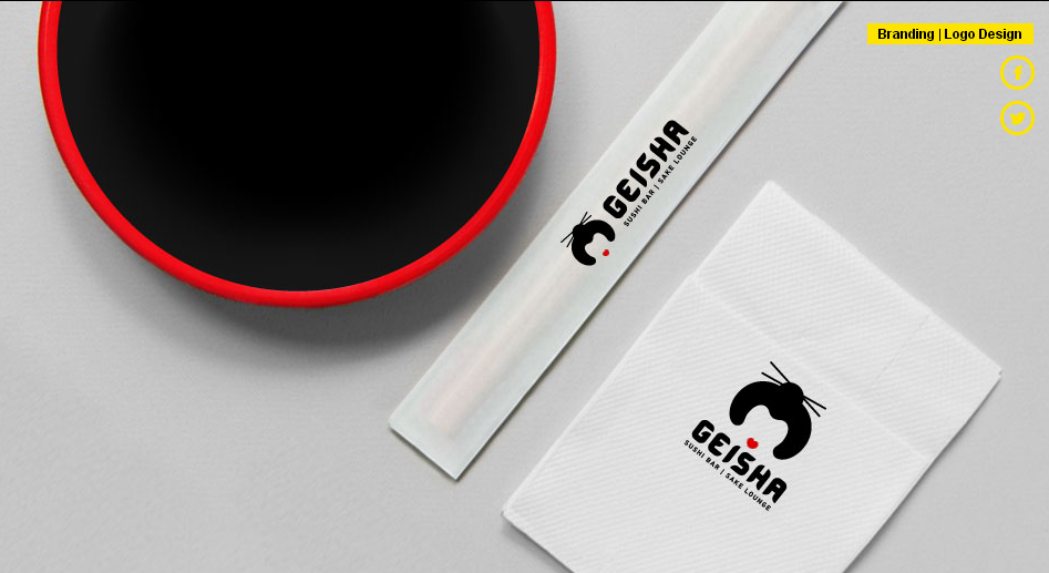 Geisha 藝伎壽司店餐飲logo設計品牌VI設計3
