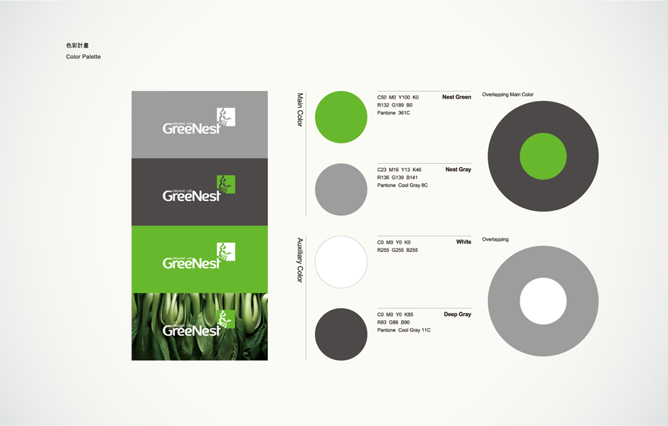 綠之巣有機(jī)農(nóng)場有機(jī)農(nóng)產(chǎn)品商店LOGO設(shè)計(jì)-標(biāo)志配色設(shè)計(jì)3 綠之巣有機(jī)農(nóng)場有機(jī)農(nóng)產(chǎn)品商店LOGO設(shè)計(jì)-標(biāo)志配色設(shè)計(jì)3