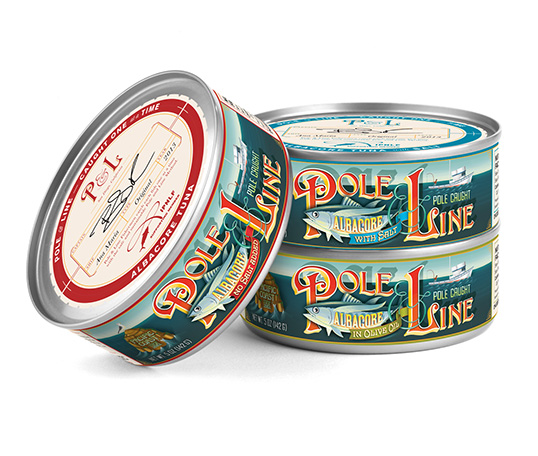 Pole & Line 金槍魚罐頭包裝設計1