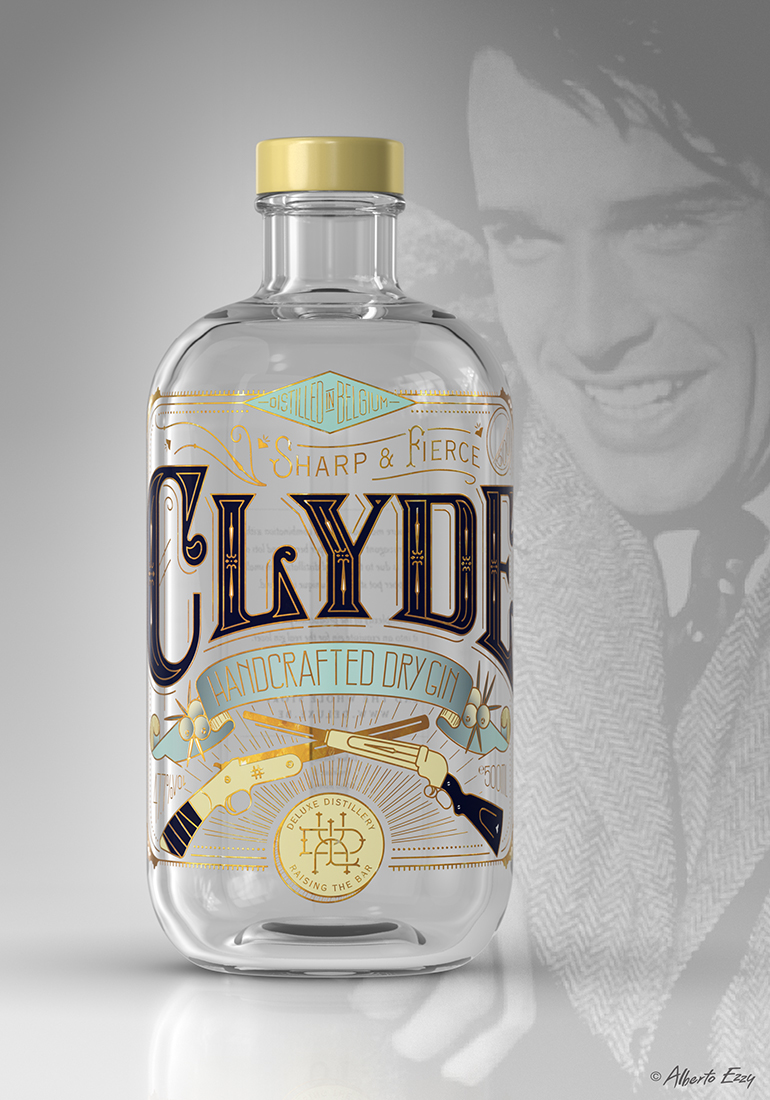 BONNIE & CLYDE Gin 杜松子白酒包裝設(shè)計(jì)-國外包裝設(shè)計(jì)欣賞3 BONNIE & CLYDE Gin 杜松子白酒包裝設(shè)計(jì)-國外包裝設(shè)計(jì)欣賞3