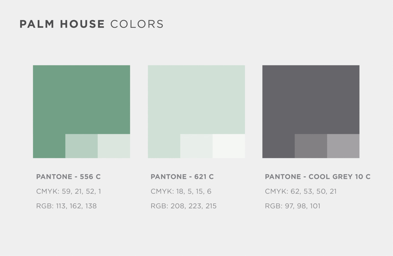 Palm House 棕櫚海景旅游度假房地產(chǎn)標志設(shè)計品牌視覺形象設(shè)計4