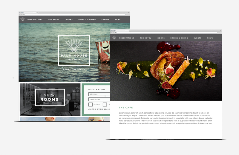 Palm House 棕櫚海景旅游度假房地產(chǎn)標志設(shè)計品牌視覺形象設(shè)計9