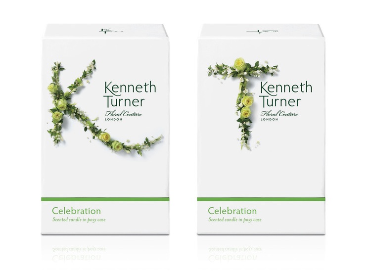 國外包裝設計欣賞：Kenneth Turner 香薰蠟燭花卉包裝設計2