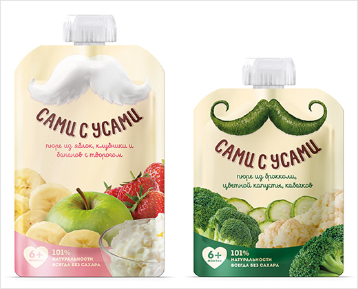 俄羅斯sami-s-usami水果蔬菜果泥嬰兒食品包裝設(shè)計(jì)4