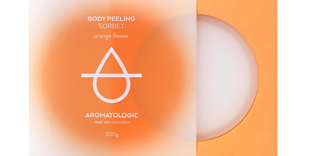 Aromatologic 保濕化妝品標(biāo)志設(shè)計包裝設(shè)計1-橙色麝香味包裝