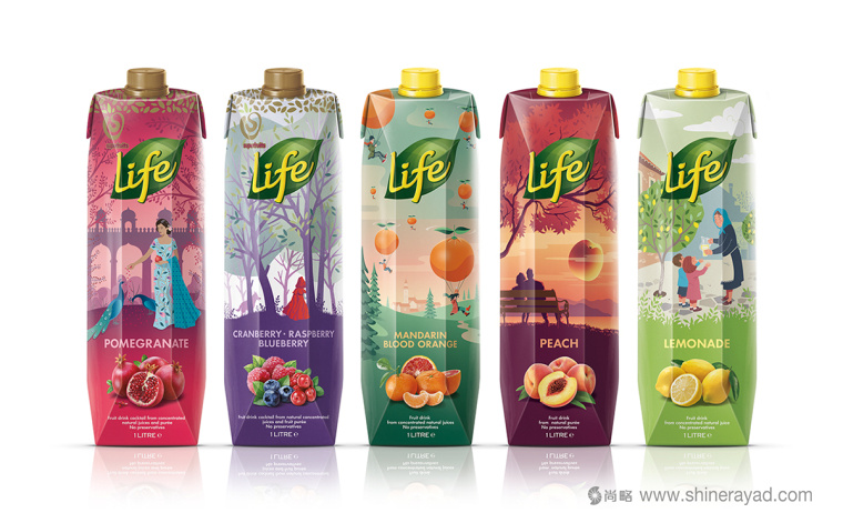 LIFE生命果汁漫畫故事版包裝設(shè)計(jì)-上海飲料包裝設(shè)計(jì)公司設(shè)計(jì)欣賞1