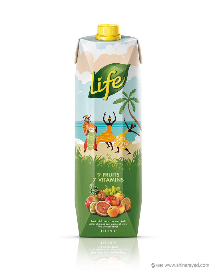 LIFE生命果汁漫畫故事版包裝設(shè)計(jì)3