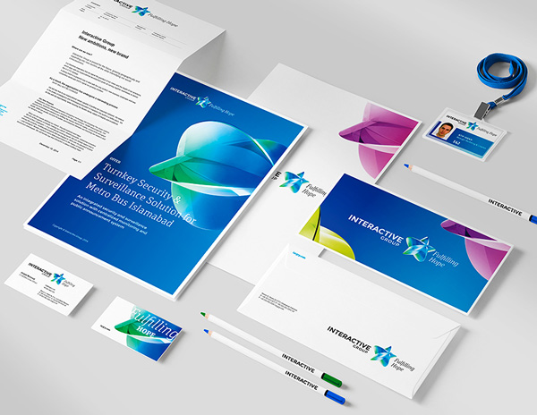 巴基斯坦IT公司Interactive新LOGO設(shè)計(jì)VI設(shè)計(jì)15
