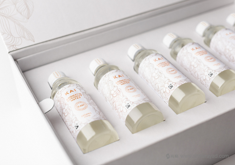 斯里蘭卡KAI 高端椰子水飲料禮盒包裝設(shè)計(jì)-上海包裝設(shè)計(jì)公司包裝欣賞2-白色包裝