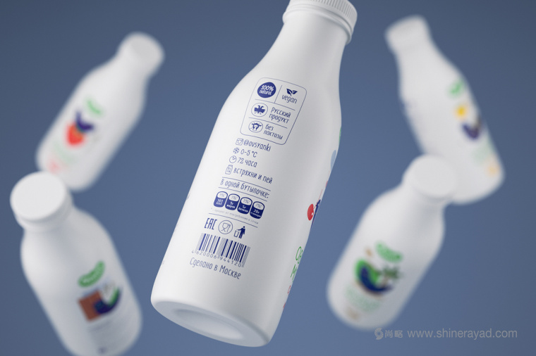 尚略上海包裝設計公司分享Овсянки 燕麥牛奶包裝設計背面6