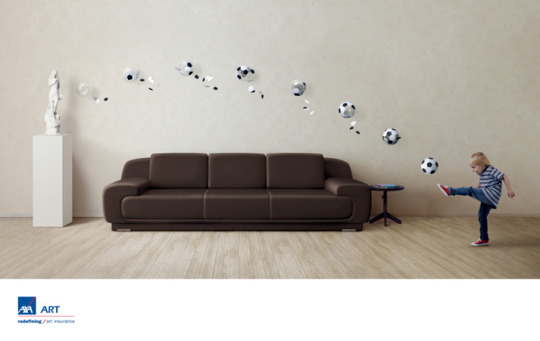 上海廣告設(shè)計(jì)公司國(guó)外金融廣告欣賞-AXA 安盛保險(xiǎn)藝術(shù)篇平面創(chuàng)意廣告設(shè)計(jì)-足球篇